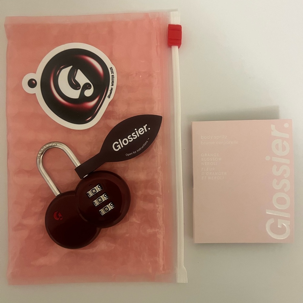Glossier Black Cherry Combination Lock